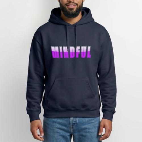 Mindful Typography Minimalist Design - Heavyweight Unisex Hoodie by Gildan
