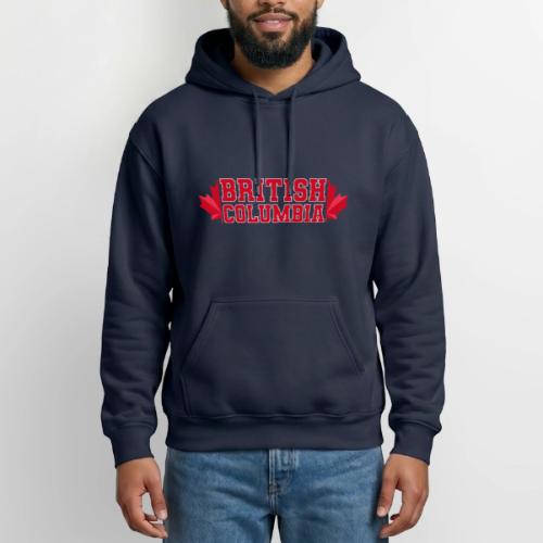 British Columbia with maple leaf - Heavyweight Unisex Hoodie by Gildan