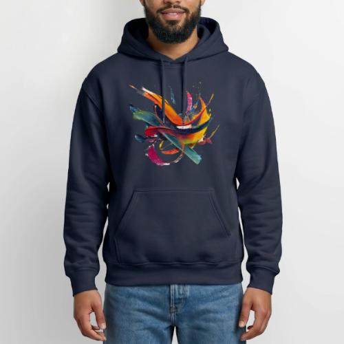 Colorful Waves - Heavyweight Unisex Hoodie by Gildan