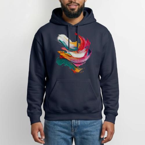 Colorful brushstrokes - Heavyweight Unisex Hoodie by Gildan
