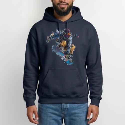 Snowboarding: Splash of Speed - Gildan Heavy Blend Adult Hoodie