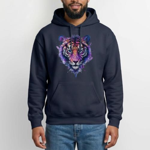 Mystic Violet Tiger - Gildan Heavy Blend Adult Hoodie