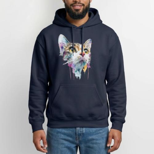 Chromatic Cat Splash - Gildan Heavy Blend Adult Hoodie