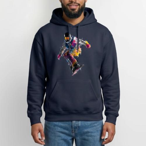 Snowboarding: Frozen Palette - Gildan Heavy Blend Adult Hoodie