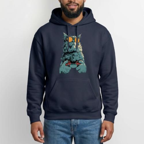 Cat: Fluff Mode On - Gildan Heavy Blend Adult Hoodie