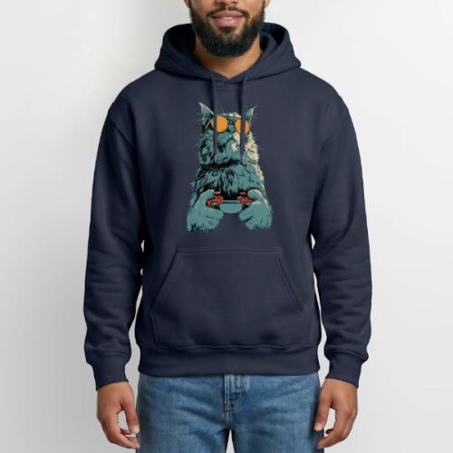 Cat: Fluff Mode On - Heavyweight Unisex Hoodie by Gildan