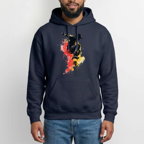 Skateboarding: Splash of Motion - Heavyweight Unisex Hoodie by Gildan