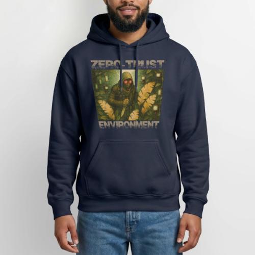 ZERO-TRUST (light lettering) - Gildan Heavy Blend Adult Hoodie