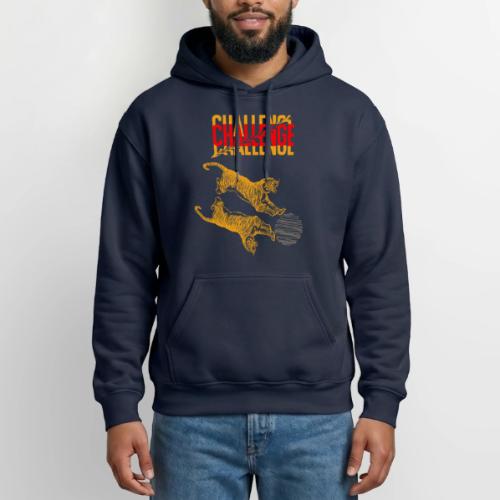 Double tiger fashion, jungle feline animals. - Gildan Heavy Blend Adult Hoodie