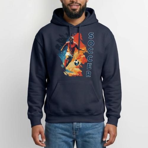 Soccer Action Pulse - Gildan Heavy Blend Adult Hoodie