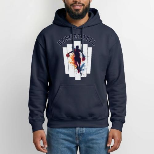 Basketball Never Stops - Gildan Heavy Blend Adult Hoodie