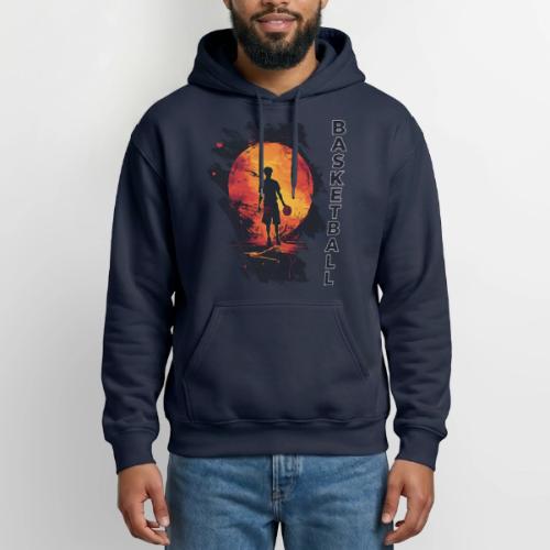 Basketball Blaze - Heavyweight Unisex Hoodie by Gildan