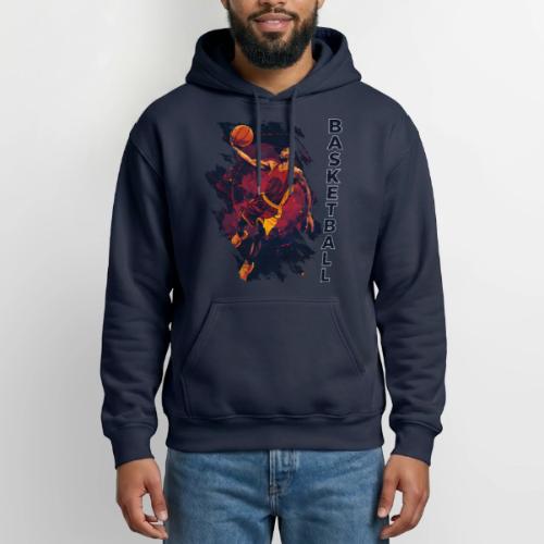 Basketball Charge - Heavyweight Unisex Hoodie by Gildan