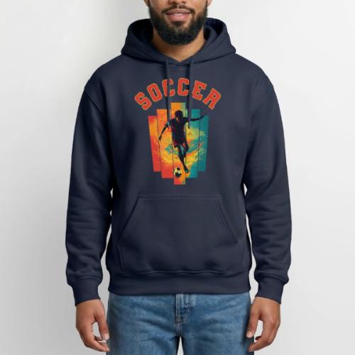 Soccer Heartbeat - Gildan Heavy Blend Adult Hoodie