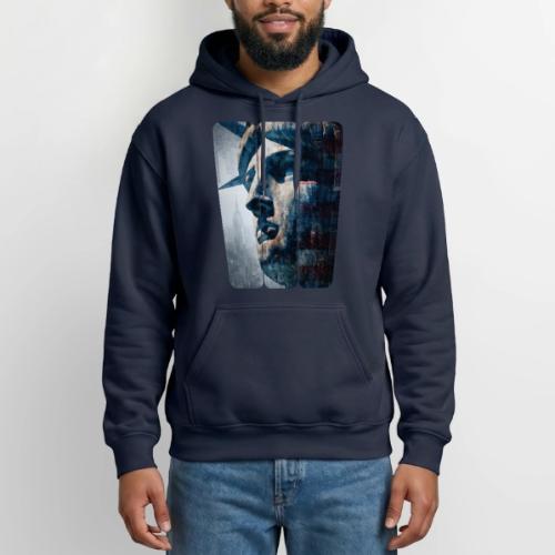 USA: Urban Liberty Triptych - Gildan Heavy Blend Adult Hoodie