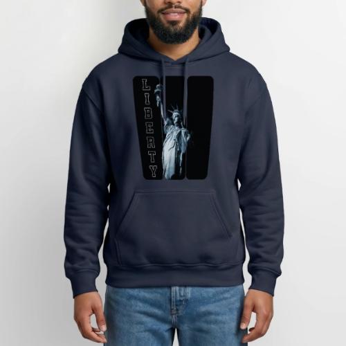 USA: Vertical Liberty - Gildan Heavy Blend Adult Hoodie