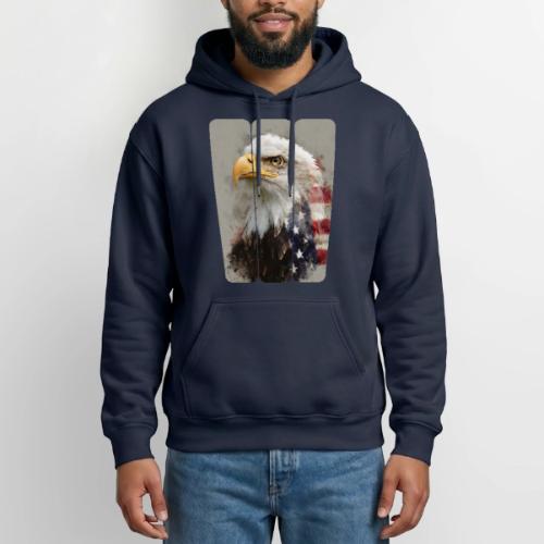 USA: Eagle of the Free - Heavyweight Unisex Hoodie by Gildan