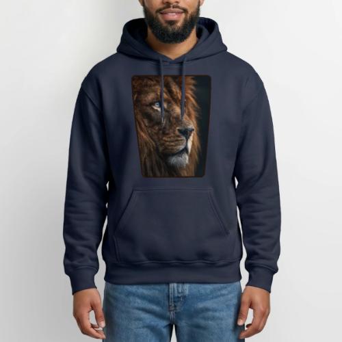 Lion Portrait Majestic Wildlife Design - Gildan Heavy Blend Adult Hoodie