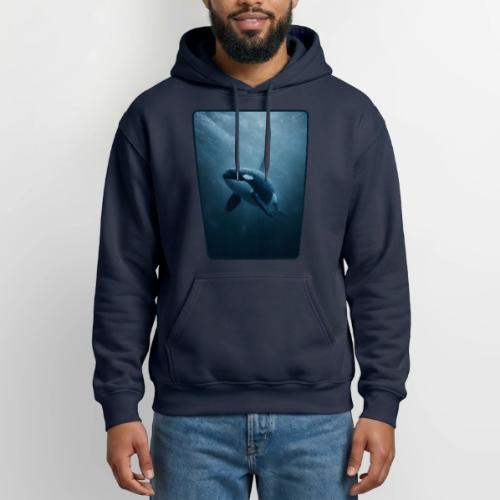 Orca Ocean Wildlife Design - Gildan Heavy Blend Adult Hoodie