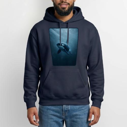 Orca Ocean Wildlife Design - Heavyweight Unisex Hoodie by Gildan