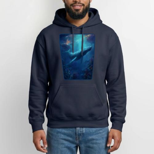 Humpback Whale Ocean Reef Design - Gildan Heavy Blend Adult Hoodie