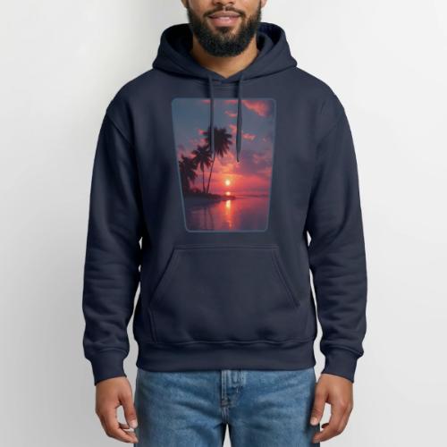 Tropical Sunset Ocean Reflection Design - Gildan Heavy Blend Adult Hoodie