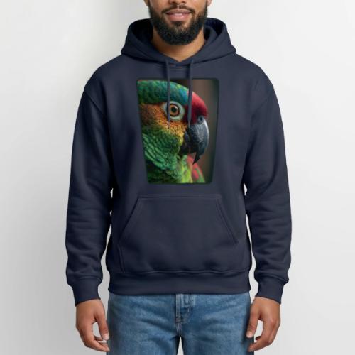 Colorful Parrot Close-Up Design - Gildan Heavy Blend Adult Hoodie