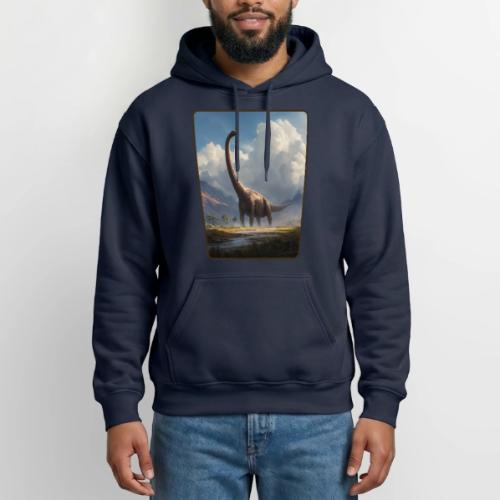 Brachiosaurus Valley Landscape Design - Gildan Heavy Blend Adult Hoodie