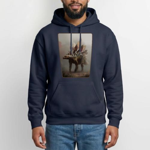 Stegosaurus Misty Forest Design - Gildan Heavy Blend Adult Hoodie