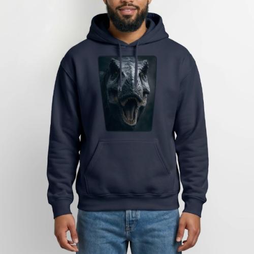 T Rex Cinematic Close-Up Design - Heavyweight Unisex Hoodie by Gildan