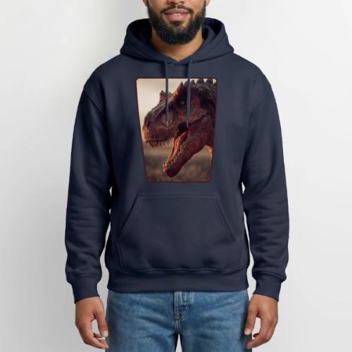 T Rex Roaring Close-Up Design - Gildan Heavy Blend Adult Hoodie