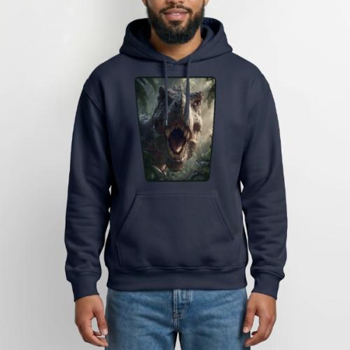 T Rex Jungle Roar Design - Heavyweight Unisex Hoodie by Gildan