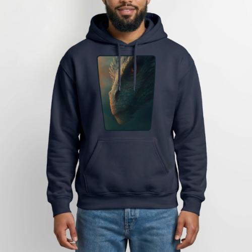 Golden Eye Dragon Close-Up Design - Gildan Heavy Blend Adult Hoodie