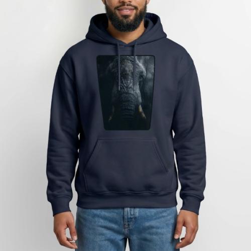 Shadow Elephant Intense Eyes Design - Gildan Heavy Blend Adult Hoodie