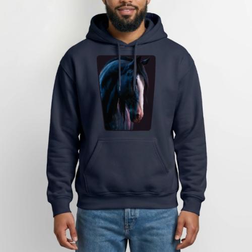 Noble Horse Cinematic Portrait Design - Gildan Heavy Blend Adult Hoodie