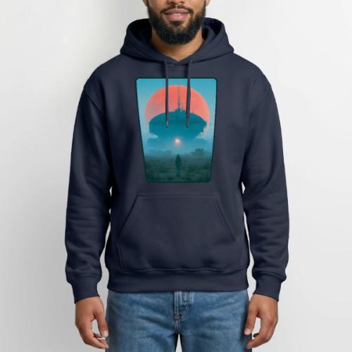Astronaut Alien Outpost Design - Gildan Heavy Blend Adult Hoodie