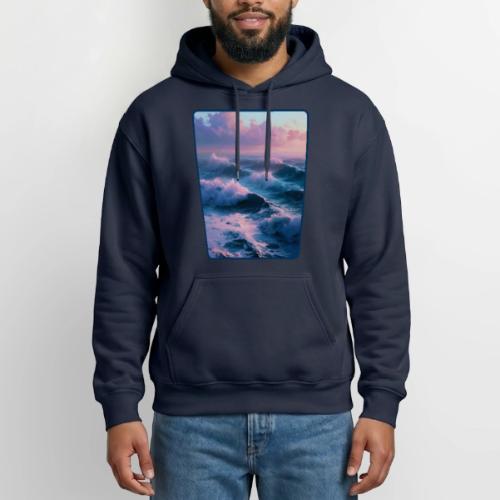 Dreamy Pastel Ocean Sunset Art - Heavyweight Unisex Hoodie by Gildan