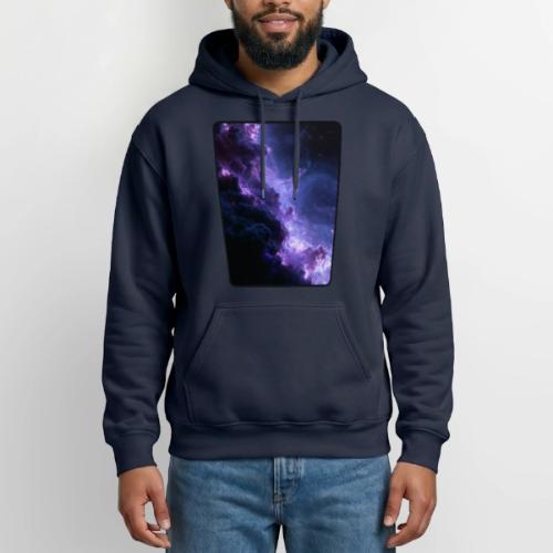 Purple Nebula Space Design - Heavyweight Unisex Hoodie by Gildan