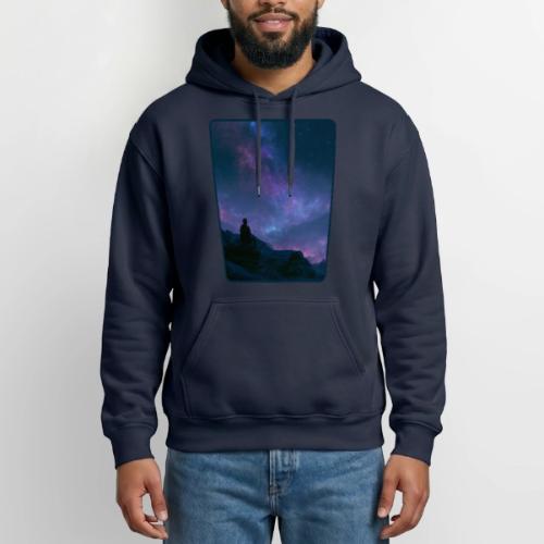 Stargazer Nebula Night Sky Art - Heavyweight Unisex Hoodie by Gildan
