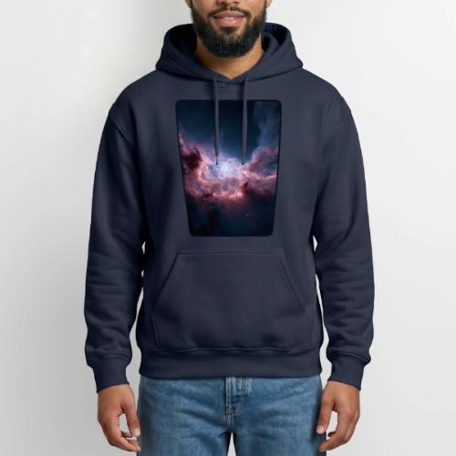 Radiant Cosmic Nebula Artwork - Heavyweight Unisex Hoodie by Gildan