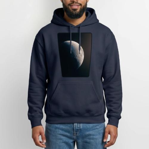 Crescent Moon Celestial Artwork - Heavyweight Unisex Hoodie by Gildan