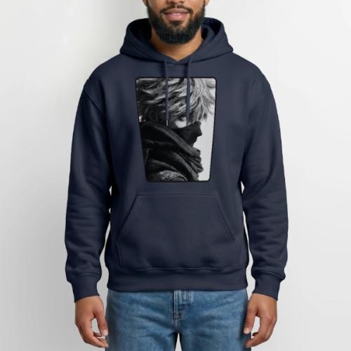 Battle-Worn Ninja Portrait - Heavyweight Unisex Hoodie by Gildan