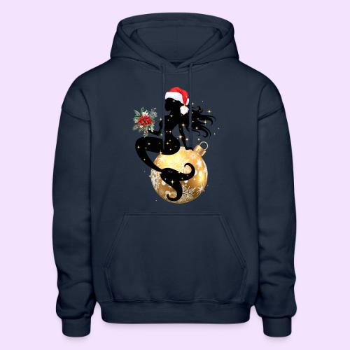 Merry Mermaid - Christmas Edition Design - Gildan Heavy Blend Adult Hoodie