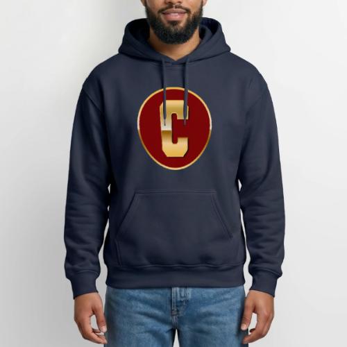 Letter C – Capital Varsity Alphabet Monogram - Gildan Heavy Blend Adult Hoodie