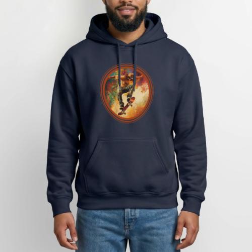 Skateboarding Mode On - Gildan Heavy Blend Adult Hoodie