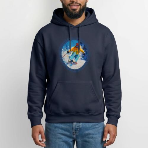 Born for Skiing - Gildan Heavy Blend Adult Hoodie