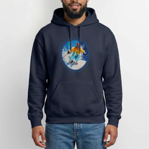 Born for Skiing - Heavyweight Unisex Hoodie by Gildan