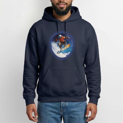 Snowboarding Rush - Heavyweight Unisex Hoodie by Gildan