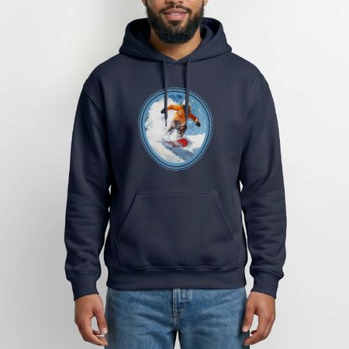 Snowboarding Edge - Heavyweight Unisex Hoodie by Gildan