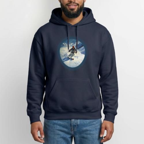 Skiing Power Moves - Gildan Heavy Blend Adult Hoodie